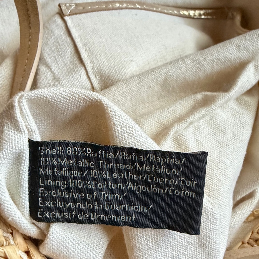 Flora Bella Woven Metallic Tote Bag - Picture 8 of 11